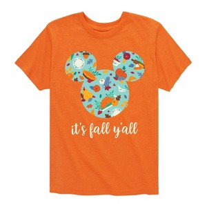 Boys' - Disney - Its Fall Yall Short Sleeve Graphic T-Shirt - 1 of 4