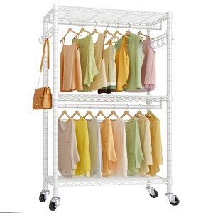 VIPEK R2 Plus 3 Tiers Portable Closets Heavy Duty Rolling Garment Rack Adjustable Clothes Rack - 1 of 4