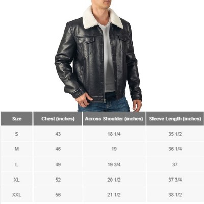 Мужские куртки Alpine Swiss Aaron Mens Fitted Trucker Jacket Faux Fur Collar Vegan Leather Warm Casual Coat — фото 5
