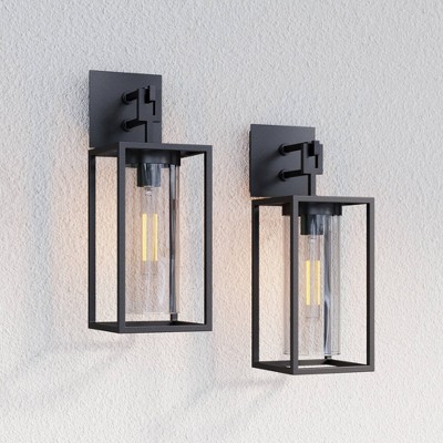 Sedona 2pk Outdoor Wall Light - Nathan James Black