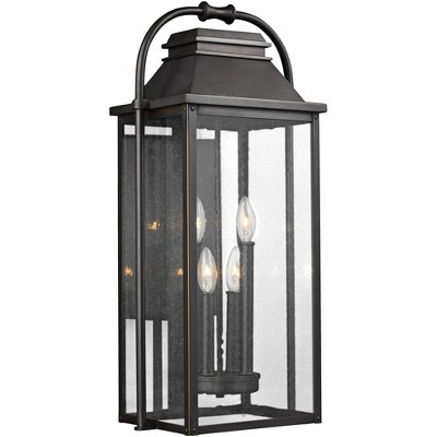 Generation Lighting Wellsworth 27"H Antique Bronze 4-Light Outdoor Wall Light
