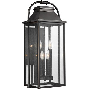Generation Lighting Wellsworth 27"H Antique Bronze 4-Light Outdoor Wall Light - 1 of 2