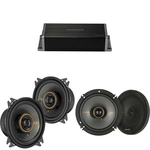 Kicker 47KEY2004 4-Channel DSP Smart Amp w/ 51KSC 4" & 6.5" Audio Upgrade Bundle - 1 of 4