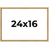 PosterPalooza | Classic Modern Gold Picture Frame - UV Acrylic, Backing Board, Hanging Hardware Included - 2 of 4