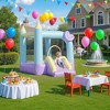 Qaba Bounce House, Inflatable Bouncer with Air Blower, Slide, Stakes, Repair Patches, Storage Bag, for Kids Ages 3-8, 98" x 65" x 79" - 3 of 4