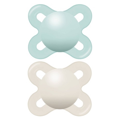 Mam Perfect Night Pacifier 2ct - Green/white - 0-6 Months : Target