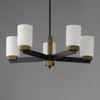 Maxim Lighting Ruffles 5 - Light Chandelier in  Black/Antique Brass - 2 of 4