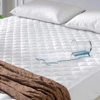 Cheer Collection Waterproof Quilted Mattress Protector - White