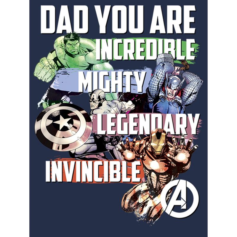 Men's Marvel Daddy You are Our Super Hero T-Shirt, 2 of 5