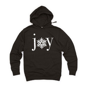 Simply Sage Market Women's Graphic Hoodie Joy Snowflakes - 1 of 2