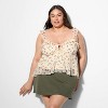 Women's Scoop Neck Chiffon Flutter Tank Top - Wild Fable™ - 2 of 4