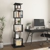 QingMoon Geometric Bookshelf 6 Tier S-Shaped Bookcase, Multi-Function Creative Bookshelf, for Bedroom, Living Room, Office - 4 of 4