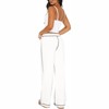 Clotth Womens Track Pants - Soft Jogging Straight Pajama Sweatpants with Drawstring Waist, Wide Leg Lounge Pant - 2 of 4