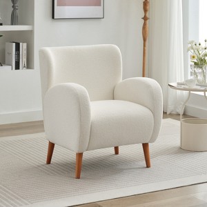 Christopher Knight Home Almador Modern Fabric Wingback  Accent Chair - 1 of 4