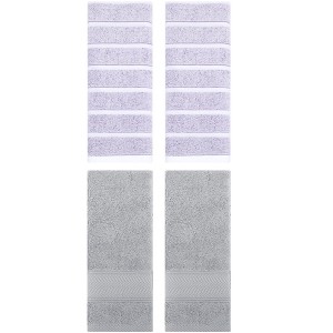 REGALWOVEN 4 Pcs Cotton Bathroom Soft Absorbent Hand Towel - 1 of 4
