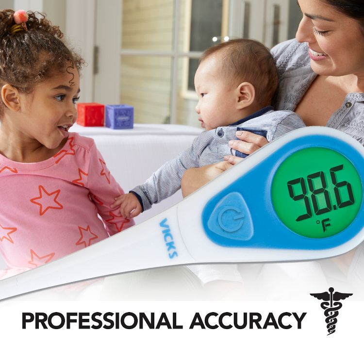 Vicks SpeedRead Digital Thermometer - White, 4 of 9
