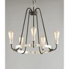 Maxim Lighting Haven 5 - Light Chandelier in  Black/Satin Nickel - 3 of 4