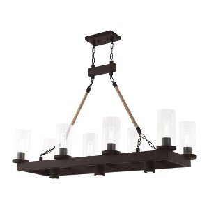 Livex Lighting Metuchen 8 - Light Chandelier in  Bronze - 1 of 4