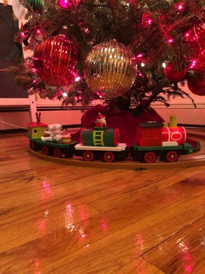 all aboard by battat christmas animated train set