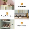 Tribesigns 6-Tier Shoe Cabinet with Doors, Wood Shoe Storage Organizer Racks - 4 of 4