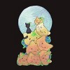Men's Design By Humans Cat Pumpkin Pile By AwkwardDragon T-Shirt - 2 of 4