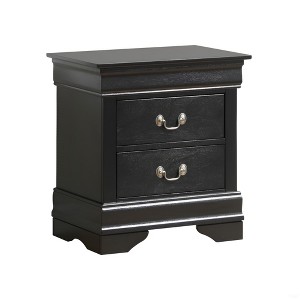 Kumasinova Nightstand with 2 Drawers,Wooden Small Bedside Table with Metal Handles,End Table for Bedroom,Living Room - 1 of 4
