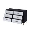 47" Myles Decorative Storage Drawers Black, Silver and Gold Finish - Acme Furniture: 5-Drawer Wood Composite, No Assembly Required - 4 of 4