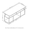 Furinno Modern TV Stand Media Entertainment Center for TV's up To 50" w/Open Storage Compartment for Living Room&Bedroom,Americano - 3 of 4