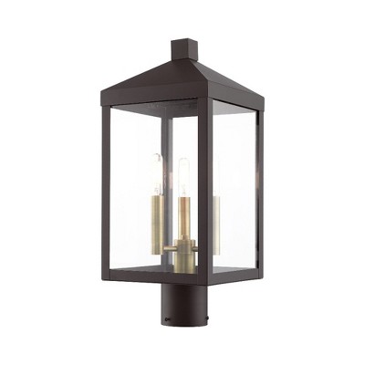 Livex Lighting Nyack 3 - Light Post Light in  Bronze