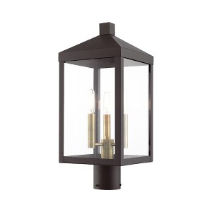 Livex Lighting Nyack 3 - Light Post Light in  Bronze - 1 of 1