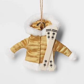 Fabric Ski Jacket with Skis Christmas Tree Ornament - Wondershop™