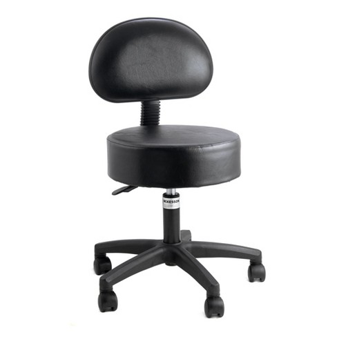 Mckesson Exam Stool Backrest Black 16 To 23'' Height Range 5 Casters 81 ...