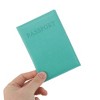 Unique Bargains Plain Weave Letter Passport Holder 1 Pc - 3 of 4