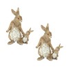 Melrose Stone Rabbit and Bunny Figurine (Set of 2) - 3 of 3