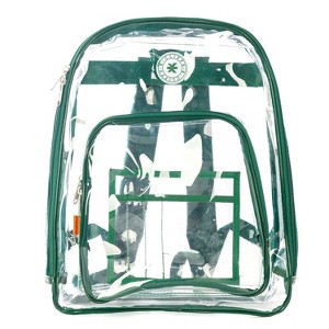 K-Cliffs Clear Backpack Heavy Duty See Through Student School Bookbag Transparent Security Travel Daypack Work Bag - 1 of 4