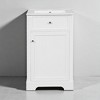 20" Bathroom Vanity with Sink – Freestanding Cabinet with Adjustable Shelf, Soft-Close Door, Storage Rack & Ceramic Top,Bathroom Sink Vanity - 3 of 4