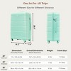 3 Pieces Spinner Wheels Luggage Set, 20-inch With USB Port, Expandable 24" And 28", 360-degree Rotating Wheels Suitcase With Cup Holder, Side Hooks - 4 of 4