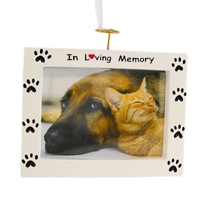 Polarx 3.0 Inch Rest In Peace Pet Frame Ornament Christmas Tree Ornament , Christmas Decor Furry Friend Cat Dog (1PC) - 1 of 4