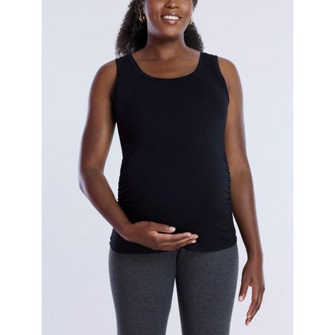 Ruched maternity tank top online