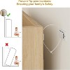 Rattan Shoe Cabinet with 2 Doors, 5-Tier Shoe Storage Cabinet with Adjustable Shelves, Wooden Shoe Storage Organizer for Entryway, Living Room - 2 of 4