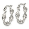 Chisel Stainless Steel Polished Twist Hoop Earrings - 2 of 4
