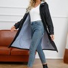 Coolmee Rain Jacket Women Waterproof Long Lightweight Raincoat Hooded Windbreaker Outdoor Trench Coat - 4 of 4