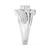 GILDED Statement Ring Band in 14KT Gold Plated & 925 Sterling Silver for Women in 1/4, 1/2, 3/4 Carat Total Weight Lab Grown Diamond | Size 7 - 3 of 4