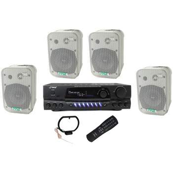 Pyle Home PCM30A Powerful 500 Watt Max Power Wireless Bluetooth PA Speaker  Amplifier Amp Receiver Box Home Audio System with Remote Control in 2023