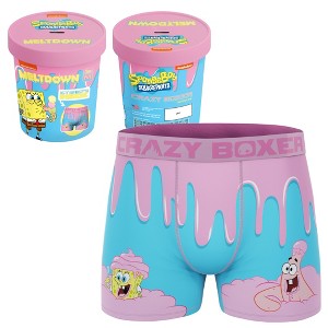 Mens Crazy Boxers SpongeBob SquarePants Dessert Boxer Briefs in Ice Cream Box - 1 of 4