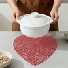 REGALWOVEN Heart Shape Placemats Set of 6, Happy Valentine's Day Dining Table Place Mats Home Kitchen Decor - 4 of 4