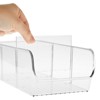Okuna Outpost 3 Pack Tea Bag Organizer Containers, Acrylic Clear Storage Bin for Kitchen Cabinets, Seasoning Spices Packets, 11x5.5x3.5 in - image 3 of 4