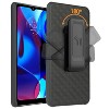 Nakedcellphone Case with Stand and Belt Clip Holster for Motorola Moto G Pure 2021 - 3 of 4