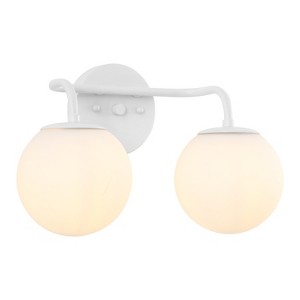 JONATHAN Y Louis Parisian Globe Metal/Frosted Glass Modern Contemporary LED Vanity Light - 1 of 4