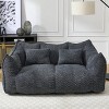 Large Bean Bag Sofa, Soft Recliner Chair with High-Resilience Foam Core, Fits Two People, Perfect for Gaming, Reading & Watching TV-Cuddlewood - 2 of 4